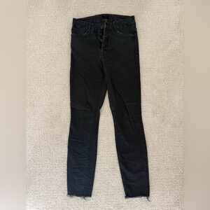MOTHER Women's Jet Black Skinny Jeans